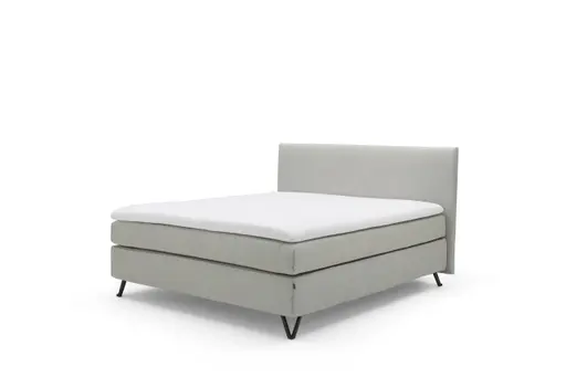 Polsterbett - Liegefläche ca. 180x200 cm, Stoff, Grau