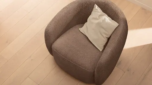 Sessel Karasu - Stoff, Taupe