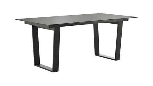 Esstisch Dinner - LB ca. 180x95 cm, Kunststoff, Dunkelgrau