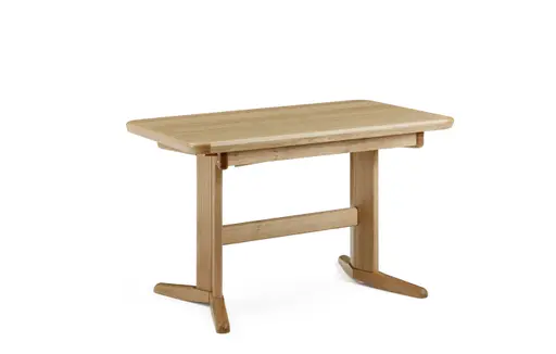 Esstisch - ausziehbar, LB ca. 122x72 cm, Eiche teilmassiv