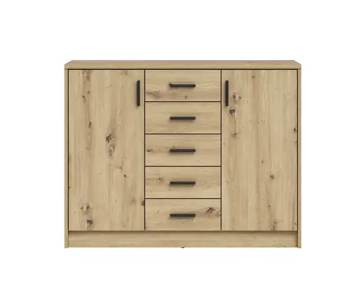 Kommode - B ca. 109 cm, Artisan Eiche Nachbildung