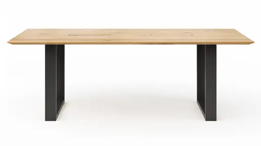 Esstisch Clifton - mit Einsätzen, LB ca. 220x100 cm, Wildeiche massiv, natur geölt