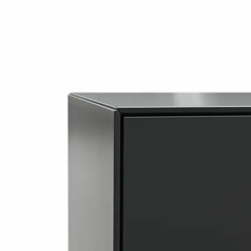 Highboard Edge - Lack, Schwarz