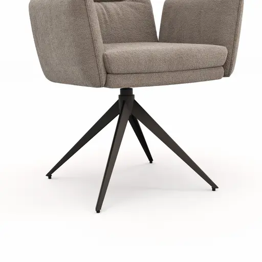 Armlehnstuhl Coscino - Stoff, Grau