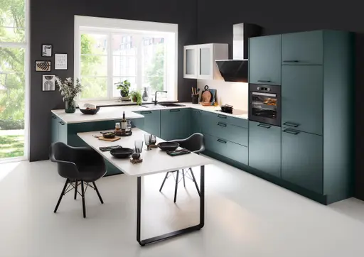 L-Küche 40.100 5 425, Black Green