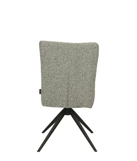 Stuhl MYLENE - drehbar, Stoff, Schlamm