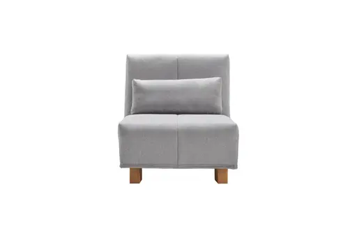 Funktionssessel EASY DELUXE - 1-Sitzer, 80 cm inkl. Schlaffunktion, Stoff Hellgrau