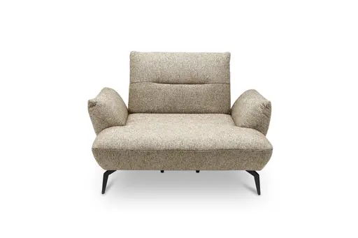 Sessel PAYTON - Loveseat inkl. Rückenneigung, Stoff, Terracotta
