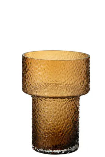 Deko Vase - DH ca. 21x30 cm, Bernsteinfarbig