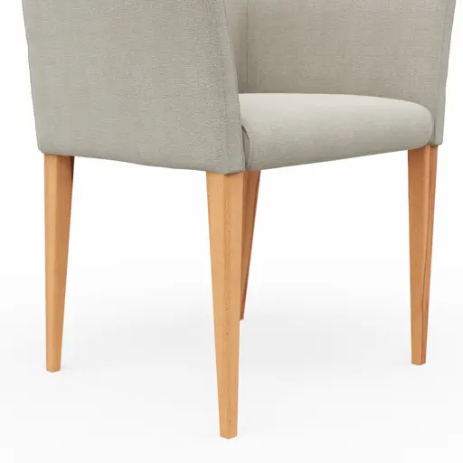 Armlehnstuhl Cosyra - Stoff, Natur