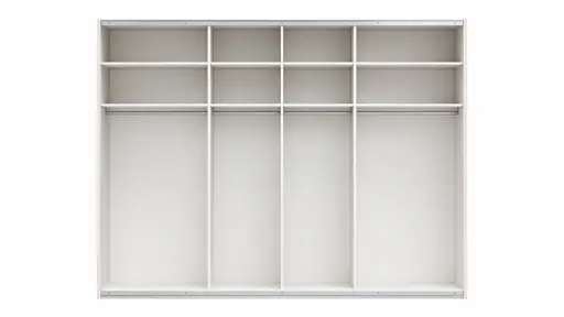 Schwebetürenschrank Viana - B ca. 301 cm, Lack, Weiß