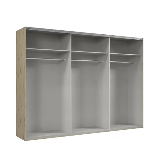 Schwebetürenschrank- B ca. 300 cm, Eiche Dekor 