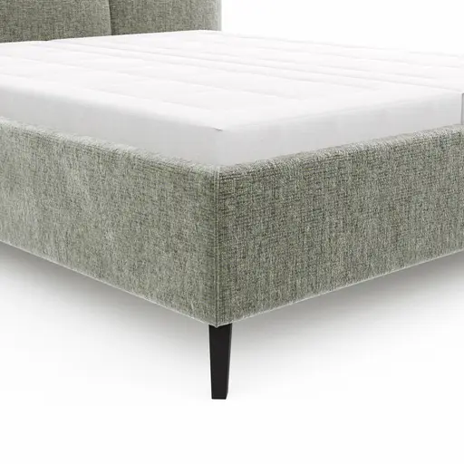 Bettgestell Carmen - Liegefläche ca. 180x200cm, Stoff, Moos