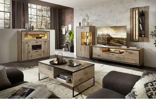 Couchtisch - mit Schubkasten, Eiche