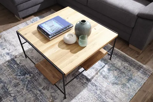 Couchtisch Hartford - BHT ca. 80x44x80 cm, Eiche massiv