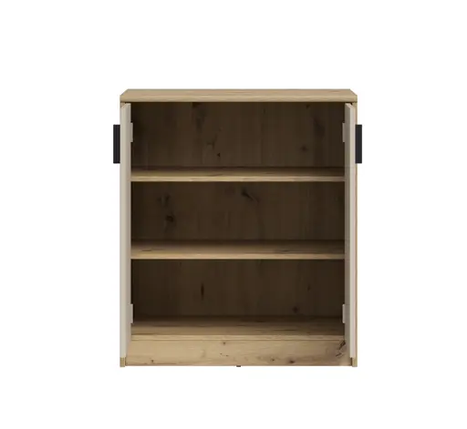 Kommode - B ca. 74 cm, Artisan Eiche Nachbildung, Kaschmir