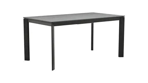 Esstisch Menosa - ausziehbar, LB ca. 160x90 cm, Keramik, Anthrazit