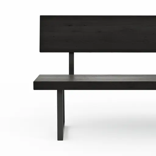 Holzbank Clifton - mit Rückenlehne, Breite ca. 200cm, Zerreiche massiv, smoked