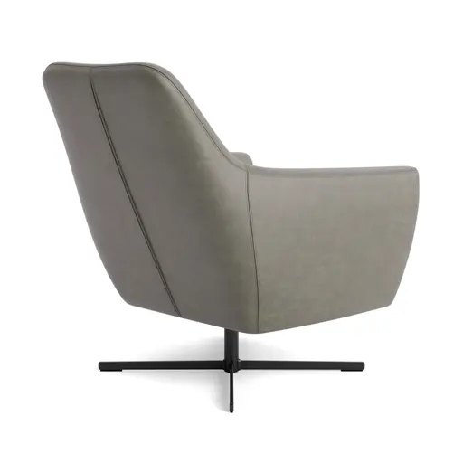 Sessel Noreli - drehbar, Stoff, Tabakbraun