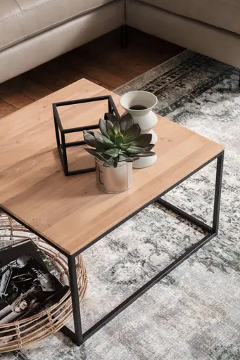 Couchtisch Kai - LBH ca. 65x65x37 cm, Asteiche massiv