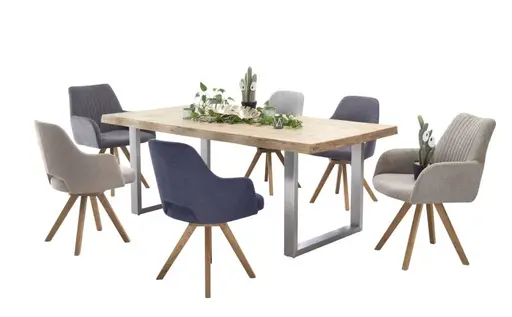 Schalenstuhl MIXIE - Rückstellfunktion, Stoff, Anthrazit