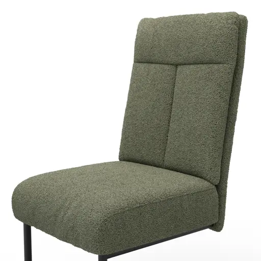 Freischwinger Ravina - Stoff, Olivgrün