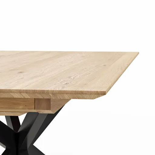 Esstisch Talara Lola - beidseitig ausziehbar, LB ca. 200x100cm, Wildeiche Bianco