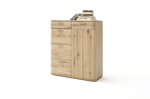 Kommode - Balkeneiche teilmassiv