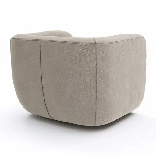 Sessel Stormy - drehbar, Stoff, Creme