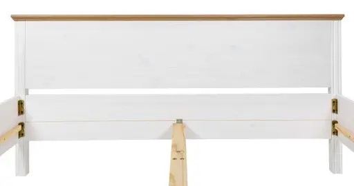 Bettgestell - Liegefläche ca. 180x200 cm, Weiß, Oak Colori