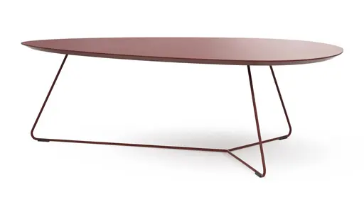 Couchtisch Fano - LBH ca. 121x75x38 cn, Fenix, Bordeaux