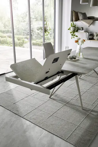 Esstisch Sedana - ausziehbar, LB ca. 200x100 cm, HPL, Grau