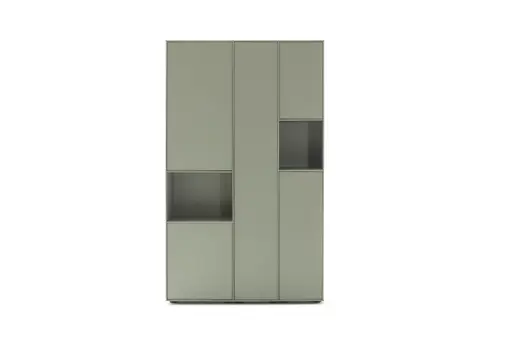 Highboard Casello - BHT ca. 107x180x38 cm, Lack Matt, Schilfgrün