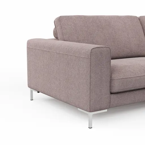 Sofa Solano - 3-Sitzer, Stoff, Rosa