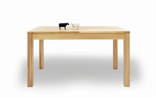 Esstisch - ausziehbar, LB 140x90 cm, Eiche massiv
