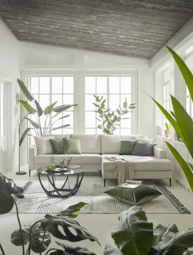 Ecksofa- 3-Sitzer, Ecke rechts, Cord, Creme