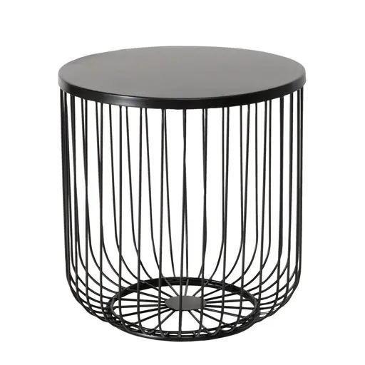 Beistelltisch - LBH ca. 45x45x47cm, Schwarz