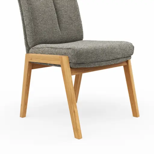 Stuhl Flore 2 - Stoff, Steingrau