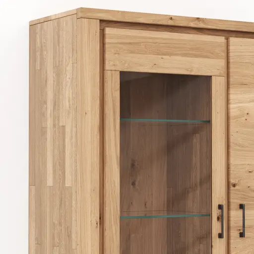 Vitrine Farmingdale - Eiche massiv, legno 