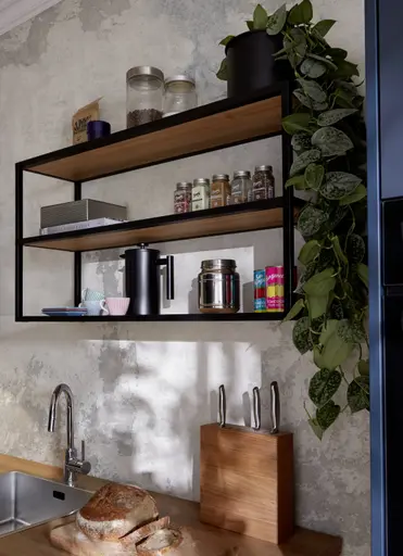 Küchenzeile 51.210 GL 2 525, tiefblau matt