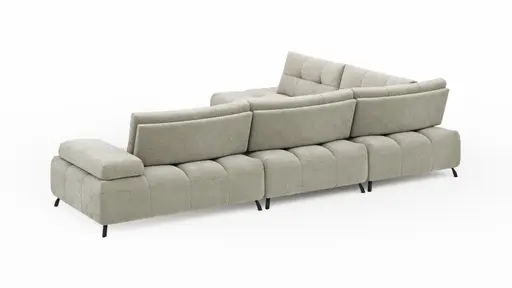 Ecksofa Comodo - Ecke links, 2,5-Sitzer, Stoff, Offwhite