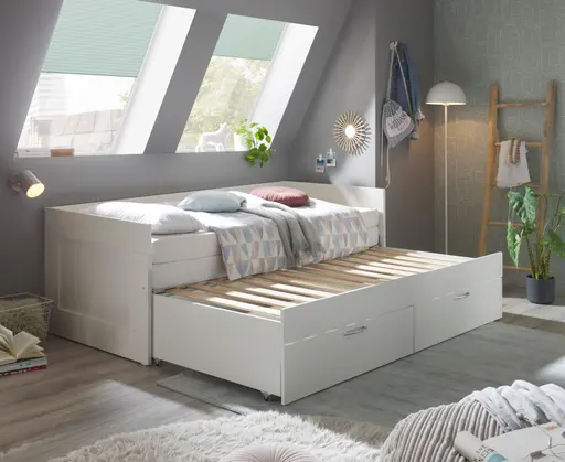 Funktionsbett- Liegefläche ca. 90x200 cm, Weiß