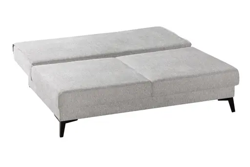 Schlafsofa EM Mons - mit Bettkasten, Stoff Beige