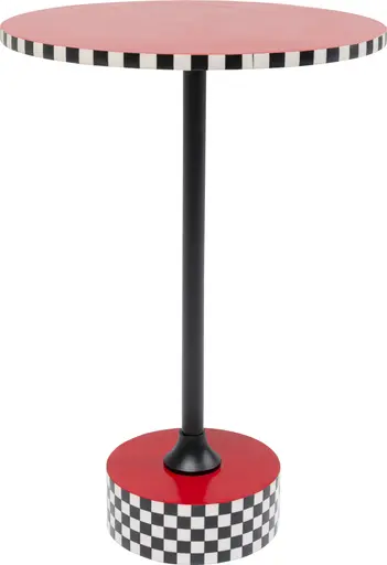 Beistelltisch- DH ca. 40x50 cm, Rot, Stahl, Schwarz