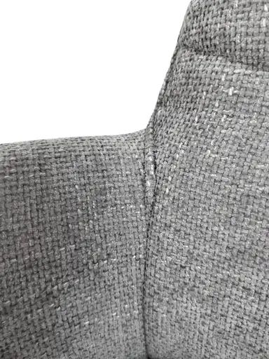 Armlehnstuhl MILENA - drehbar, Stoff, Silberfarben