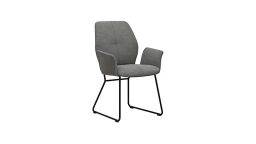 Armlehnstuhl Dinner - Stoff, Grau