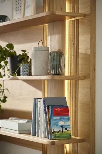 Wohnwand Paso - Asteiche bianco