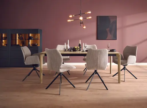 Esstisch Cambre - LB ca. 200 x 90 cm, ausziehbar, Eiche massiv