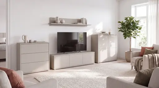 Kommode FAID- B ca. 124 cm, Taupe