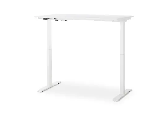 Schreibtisch GELI - höhenverstellbar, LB ca. 140x80 cm, Weiß